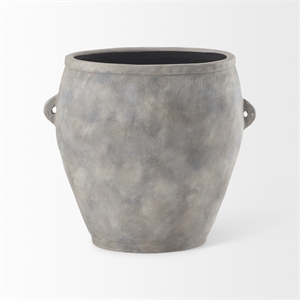 Mercana Zuma 27.2L X 18.1W X 24.4H Light Gray Ceramic Floor Vase
