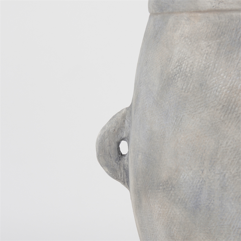 Mercana Zuma 27.2L X 18.1W X 24.4H Light Gray Ceramic Floor Vase