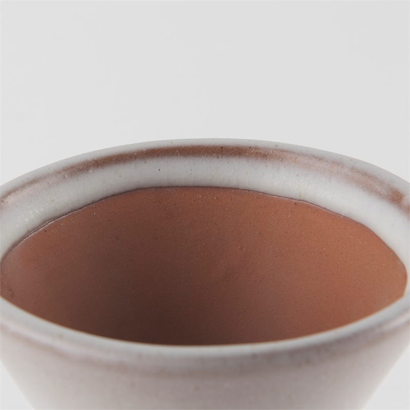 Mercana Esme 4.5L X 4.5W X 10.4H Whitewashed Ceramic Vase