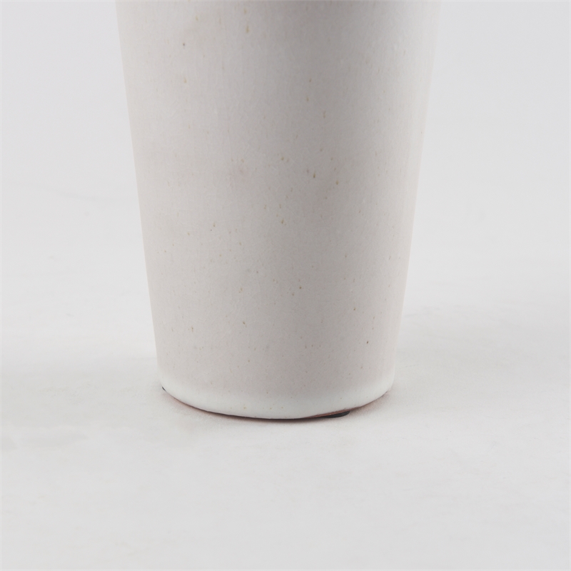 Mercana Esme 4.5L X 4.5W X 10.4H Whitewashed Ceramic Vase