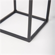 Mercana Cindy Matte Black Metal Glass Pillar Tabletop Candle Holders in Set Of 2