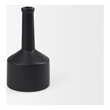Mercana Burton 10.8H Small Matte Black Ceramic Jug Vase