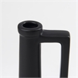 Mercana Burton 10.8H Small Matte Black Ceramic Jug Vase