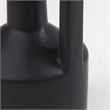 Mercana Burton 10.8H Small Matte Black Ceramic Jug Vase