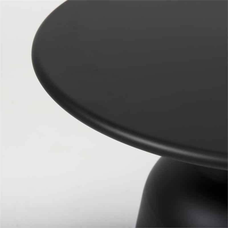 Mercana Talulla 19.7L X 19.7W X 14.8H Metal Matte Black Accent Table