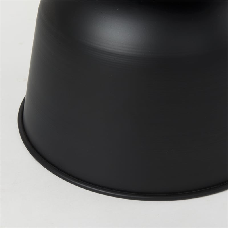Mercana Talulla 19.7L X 19.7W X 14.8H Metal Matte Black Accent Table