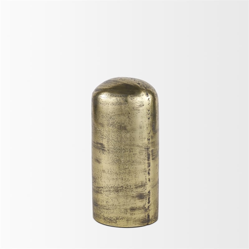 Mercana Quonset Tall Brass Finished Aluminum Metal Ornament