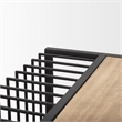 Mercana Miles Black Metal w/ Light Wood Nesting End/Side Table