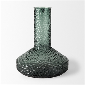 Mercana Jolene Tall Green Glass Vase