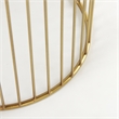 Mercana Shani Set Of 2 Round Gold Metal W/ Glass Accent Tables