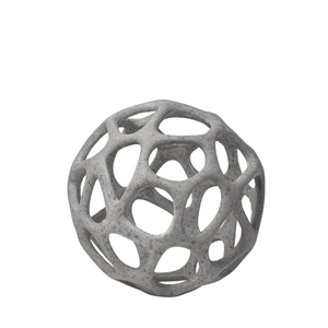 Mercana Spiro 6L X 6W Off White/Gray Hollow Decorative Orb