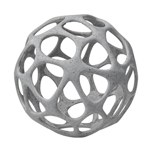 Mercana Spiro 7L X 7W Off White/Gray Hollow Decorative Orb