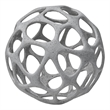 Mercana Spiro 7L X 7W Off White/Gray Hollow Decorative Orb
