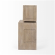 Mercana Simul Light Brown Wood Modular Shelving Unit (Set Of 2)