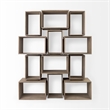 Mercana Simul Light Brown Wood Modular Shelving Unit (Set Of 2)