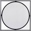 Mercana Austen Round White Marble Top W/ Black Metal Frame Coffee Table