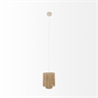 Mercana Aviario Natural Cane Cylindrical Pendant Light in Beige
