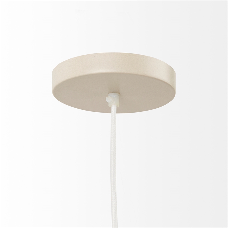 Mercana Aviario Natural Cane Cylindrical Pendant Light in Beige
