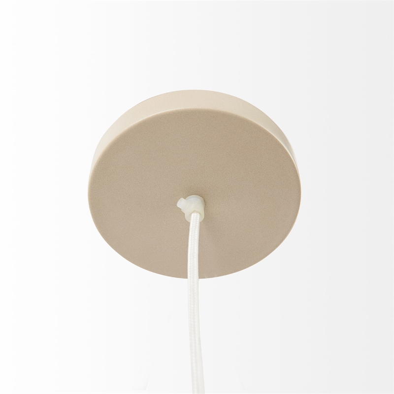 Mercana Aviario Natural Cane Cylindrical Pendant Light in Beige