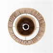 Mercana Aviario Natural Cane Cylindrical Pendant Light in Beige