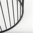 Mercana Shani Set Of 2 Round Black Metal W/ Glass Accent Tables