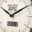 Mercana Attalack Ii Black Metal Round Face Table Clock