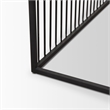 Mercana Miles Black Metal W/ Light Wood Nesting Coffee Table