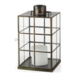 Mercana Grimwig Small 8L X 8W X 15H Lantern W/Sheet Base Without Bevel in Gold