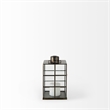 Mercana Grimwig Small 8L X 8W X 15H Lantern W/Sheet Base Without Bevel in Gold