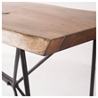 Papillion I 66L x 16W Natural Solid Wood and Iron Console Table