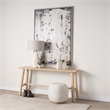 Sekou Light Brown Wooden Craftsman Console Table