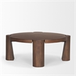 Mercana Furniture and Decor Tammar Round Wood w/ Tapered Legs Coffee Table