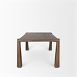 Mercana Tammar Rectangular Brown Wood w/Tapered Legs Dining Table
