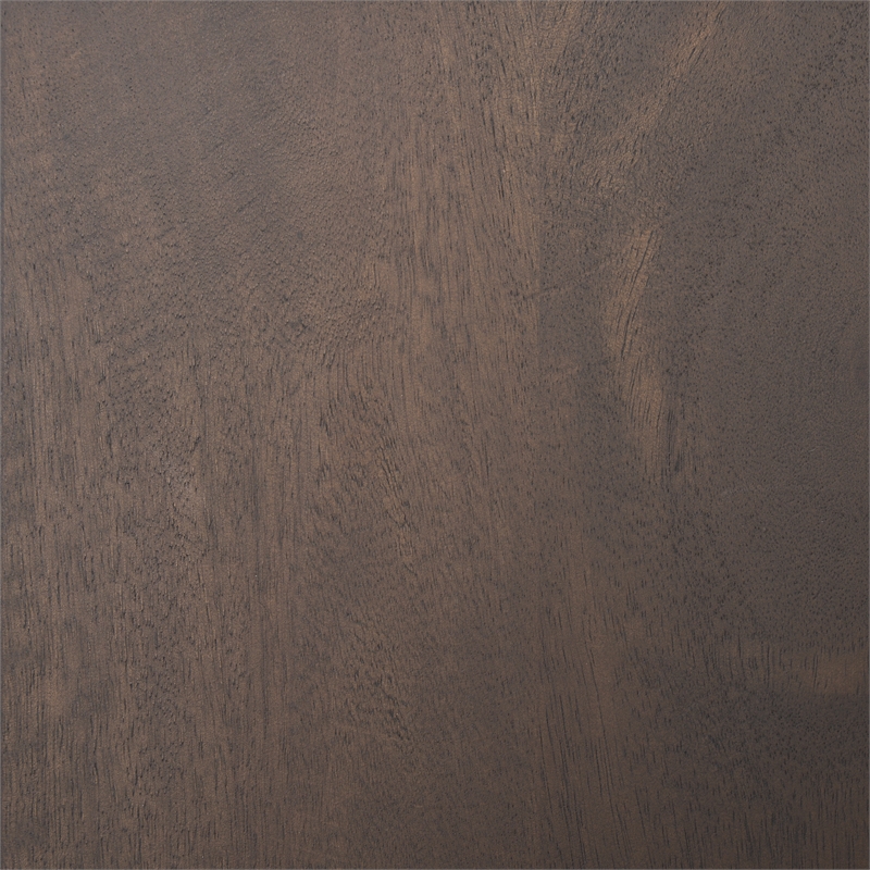 Mercana Furniture Takoda Wood Tapered Drum Accent Table in Dark Brown