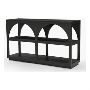 Mercana Bela Small Matte Black Arched Console Table