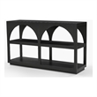 Mercana Bela Small Matte Black Arched Console Table