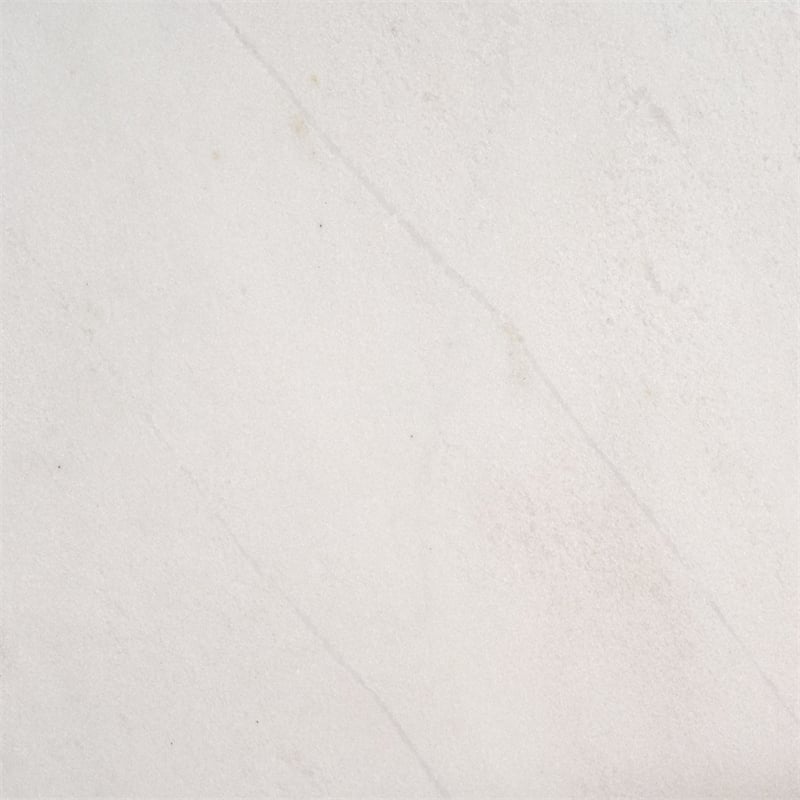 Mercana Matteo Solid White Marble Square Side Table