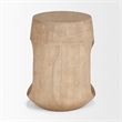 Mercana Cove Light Brown Sculptural Open Side Table