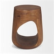 Mercana Cove Mid-Brown Sculptural Open Side Table