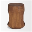 Mercana Cove Mid-Brown Sculptural Open Side Table