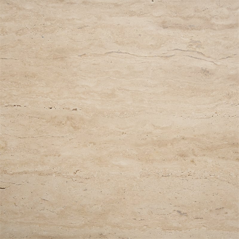 Symona Travertine and Mango Wood Rectangle Coffee Table