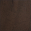 Mercana Cayson Solid Wood Sculptural Round Accent Table in Dark Brown