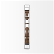 Taunton II Dark Brown Wood And Black Iron Six Shelving Unit