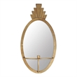 Caserta Oval metal wall mirror