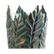 Pana II Large Green/Gold Metal Leaf Table Candle Holder