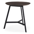 Todd Dark Brown Wood W/ Metal Legs Side Table