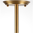 Rudyard Glass Globe and Gold Metal Chandelier