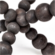 Carollan II (Large) Black Geometric Wood Ball Jack