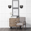 Carollan II (Large) Black Geometric Wood Ball Jack