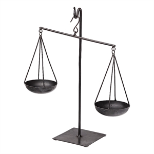 Ellis Black Metal Vintage Inspired Weighing Scale